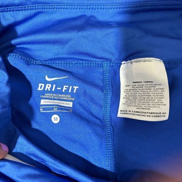 Nike Dri-Fit Essential Victory Tennis Women's Athletic Mini Skort Medium in Blue - Picture 6 of 6